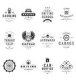 sports clubs and sections logos set vector image