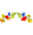 drawing flowers vector image vector image