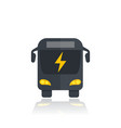 electric bus icon modern city transport vector image vector image