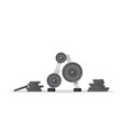 gym equipment set vector image vector image