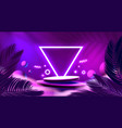 podium cyber star event show stage game vector image vector image