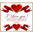 valentines heart vector image vector image