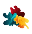 abstract color cloud vector image vector image