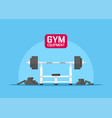 gym equipment set vector image vector image
