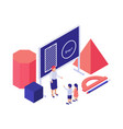 maths education concept vector image vector image