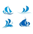 yachts and boats on regatta vector image