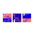 a set music covers with abstract elements vector image
