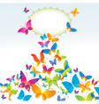 background with butterflies vector image vector image