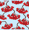 floral seamless pattern winter holiday background vector image