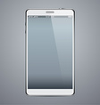 realistic white smartphone vector image