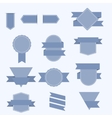 set of banners with ribbons vector image