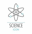 atom sign icon science symbol vector image