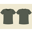 blank t-shirt template vector image vector image