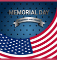 american flag for memorial day vector image vector image