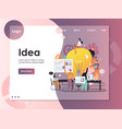 business idea website landing page design vector image