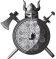 vikings icon vector image vector image