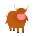 Cartoon cow set cows bull and calf bull Royalty Free Vector