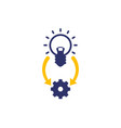 implementation icon ideas execution vector image