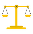 scales of justice icon isolated vector image
