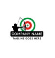 archery mascot silhouette logo vector image