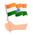 National flag of india designed using brush Vector Image