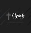 online church banner worship jesus church live vector image