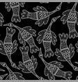 pattern with birds in indian traditional gong vector image vector image