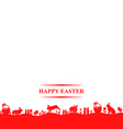 easter hare meadow vector image vector image