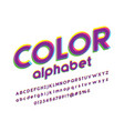 oerprint font vector image vector image