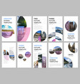 social networks stories design vertical banner vector image
