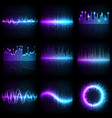 sound wave music audio equalizer frequency vector image vector image