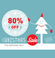 christmas sale this weekend only special offer vector image vector image