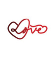 love happy valentines day template vector image vector image