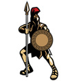 spartan mascot vector image vector image