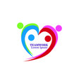 teamwork icon logo design template vector image