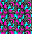 abstract bright colored geometric pattern in style vector image vector image