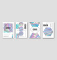 modern holographic flow abstract covers vector image