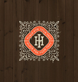 monogram logo vector image vector image