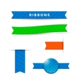 ribbons set vector image