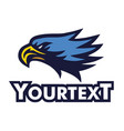 eagle mascot logo template vector image