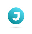 letter j logo icon design template elements vector image