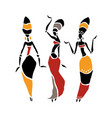 african beautiful women vector image