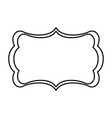 board decoration ornament design line vector image