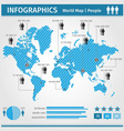 infographic population of people vector image