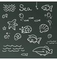 sea icon set vector image