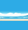 simple ocean landscape vector image