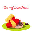 romantic card for valentines day vector image vector image
