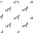 wolf triangle seamless pattern backgrounds vector image
