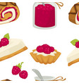 cake sweets food with sugary ingredients vector image vector image