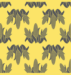 Coloured corn seamless vibrant pattern Royalty Free Vector